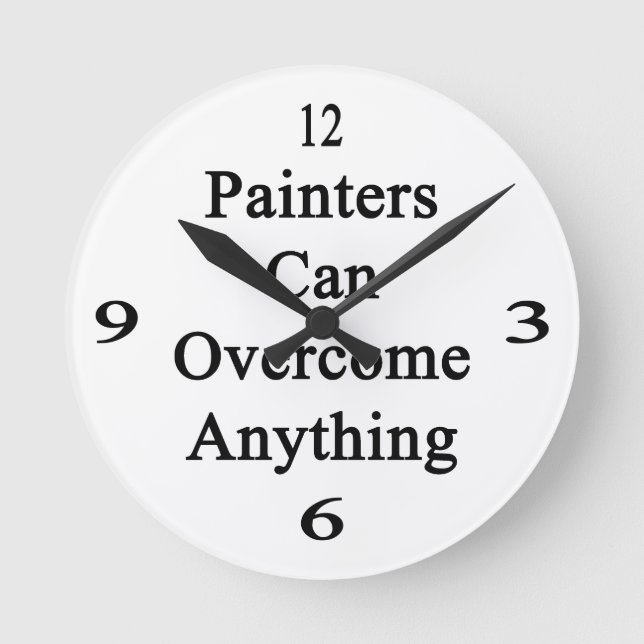 Reloj Redondo Mediano Painters Can Overcome Anything (Anverso)