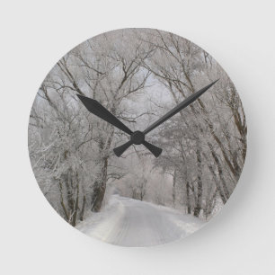 RELOJ REDONDO MEDIANO PAÍS DE LAS MARAVILLAS DEL INVIERNO