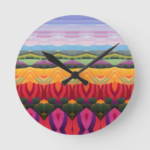 Reloj Redondo Mediano Paisaje