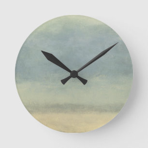 Reloj Redondo Mediano Paisaje abstracto con el cielo cubierto