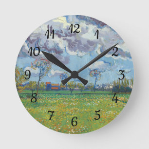 Reloj Redondo Mediano Paisaje bajo la tormenta Sky Vincent Gogh