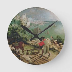 Reloj Redondo Mediano Paisaje con la caída de Icarus, c.1555