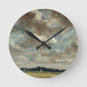 Reloj Redondo Mediano Paisaje extenso de John Constable el   con clo