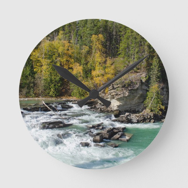 Reloj Redondo Mediano Paisaje fluvial, Fraser RIver (Anverso)