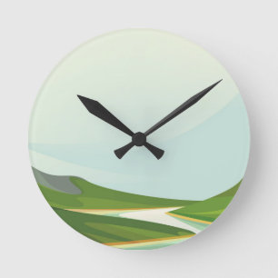 Reloj Redondo Mediano Paisajes fluviales