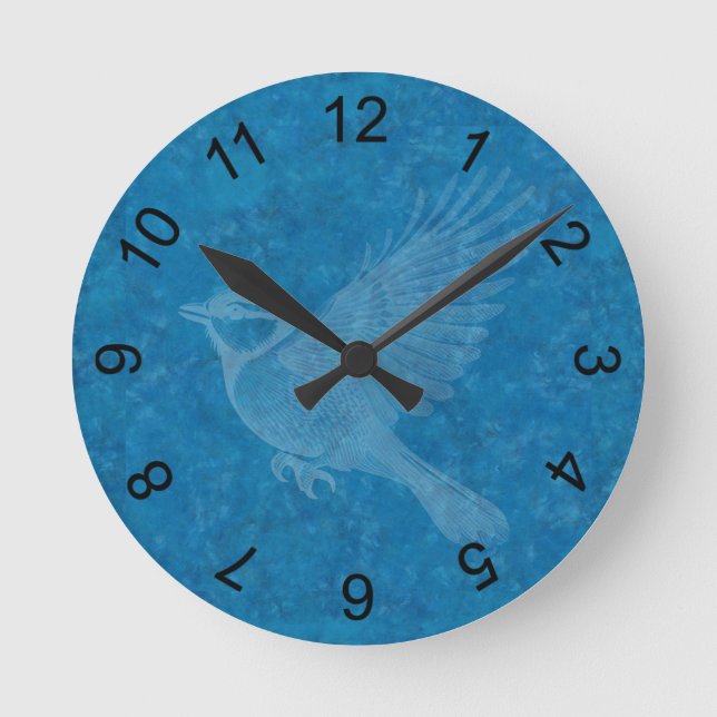 Reloj Redondo Mediano Pájaro volador (Anverso)