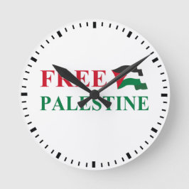 Reloj Redondo Mediano palestina libre #2