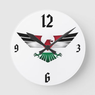 RELOJ REDONDO MEDIANO PALESTINA LIBRE - ALAS DE LA LIBERTAD
