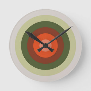 Reloj Redondo Mediano Paleta de color de tomate