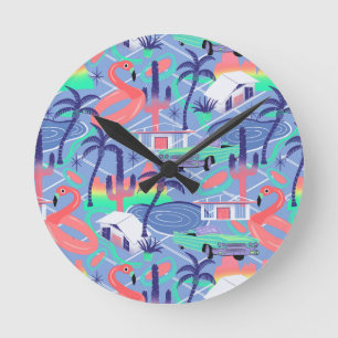 Reloj Redondo Mediano Palm Springs blus