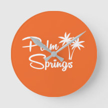 Palm Springs Mid Century Modern Wall Clock