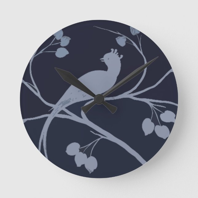 Reloj Redondo Mediano Paloma Art Déco (Anverso)