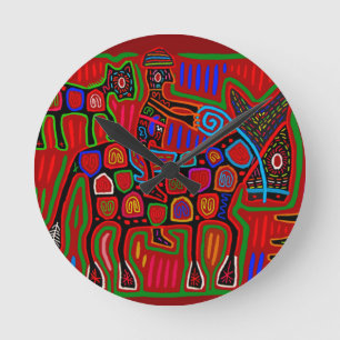 Reloj Redondo Mediano Panama Mola - Salva un Caballo Monta un Vaquero