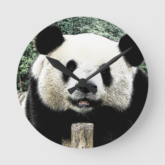 Reloj Redondo Mediano Panda (Anverso)