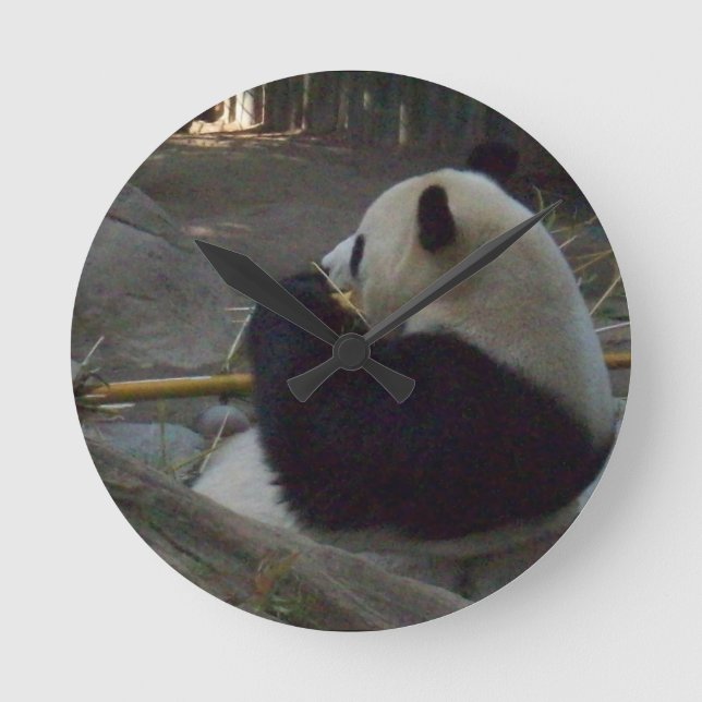 Reloj Redondo Mediano Panda Bear Wall Clock (Anverso)