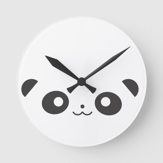 Reloj Redondo Mediano Panda del Peekaboo (Anverso)