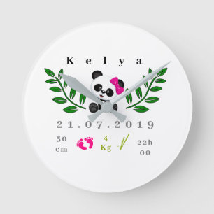 Reloj Redondo Mediano panda nacentista