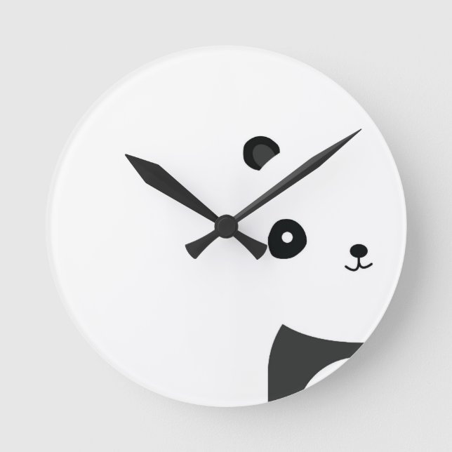 Reloj Redondo Mediano Panda pacífico (Anverso)