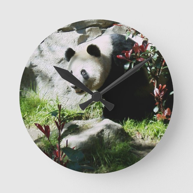 Reloj Redondo Mediano Panda Smile Wall Clock (Anverso)