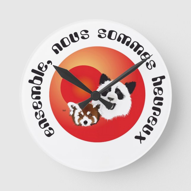 Reloj Redondo Mediano Panda Treffen Uhr (Anverso)