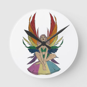 Reloj Redondo Mediano Pansexual Faerie
