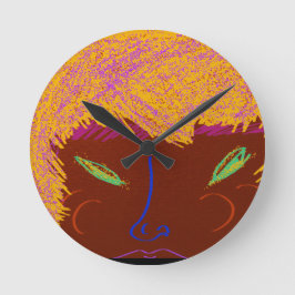 Reloj Redondo Mediano Pañuelo de la Reina de la Belleza Brillante