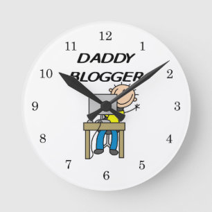 Reloj Redondo Mediano Papa Blogger