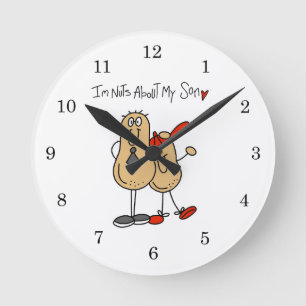 Reloj Redondo Mediano Papá - Locos por mi hijo Camisetas y regalosD