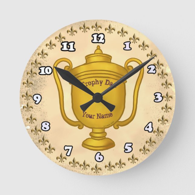 Reloj Redondo Mediano Papá Trofeo  (Anverso)