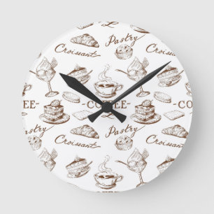 Reloj Redondo Mediano Papel dulce