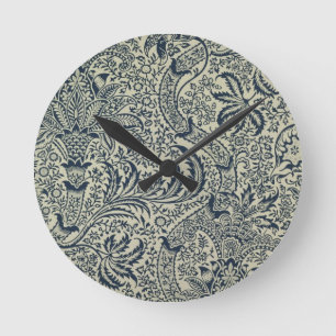 Reloj Redondo Mediano Papel pintado con diseño del estilo de la alga
