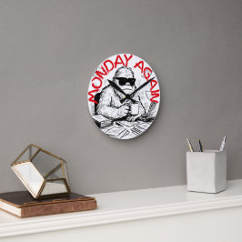 Reloj Redondo Mediano Paperwork Chaos Abominable Snowman