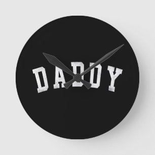 Reloj Redondo Mediano Papi - clásico negrita papá del día del padre