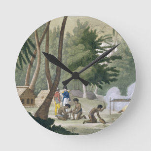 Reloj Redondo Mediano Papu tribe on the Isle of Rawak, plate 20 from 'Le