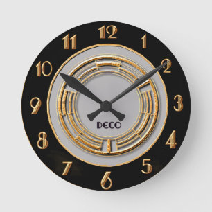 Reloj Redondo Mediano Pared circular Art Deco