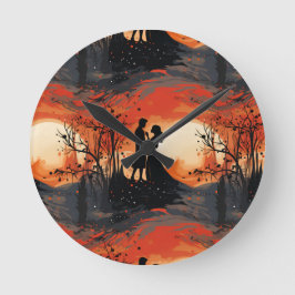 Reloj Redondo Mediano Pareja enamorada 