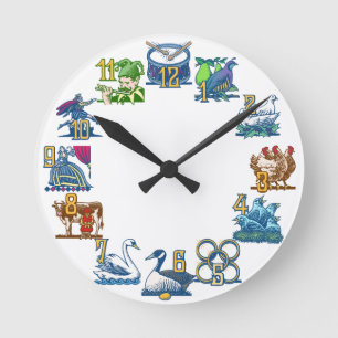 Reloj Redondo Mediano Partridge in a Pear Tree