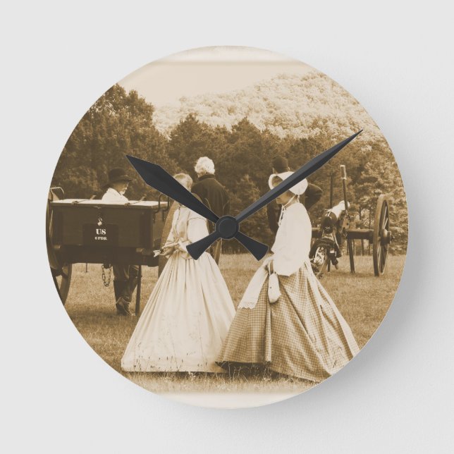 Reloj Redondo Mediano Pasear por el campo de batalla (Anverso)