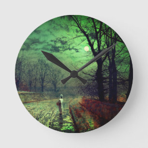 Reloj Redondo Mediano Paseo en luna 