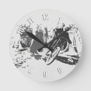 Reloj Redondo Mediano ¡Paseo salvaje! - BMX Racer