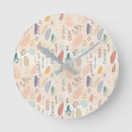 Reloj Redondo Mediano Pastel estilo bohemio