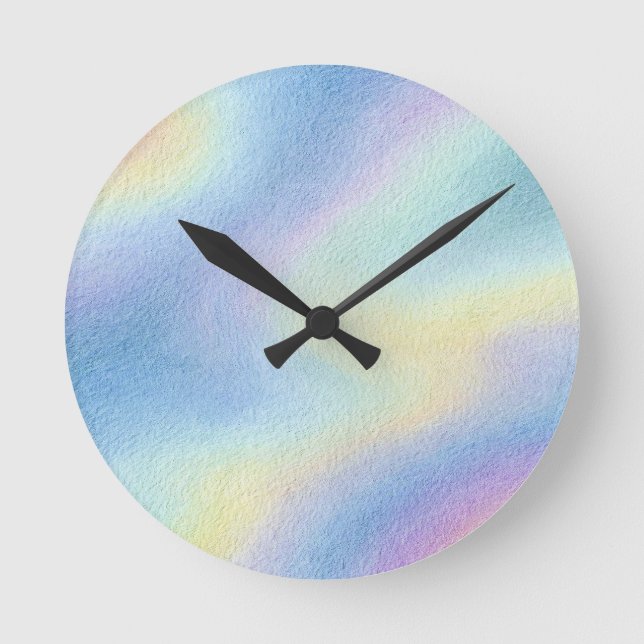 Reloj Redondo Mediano Pastel Sky Drift (Anverso)