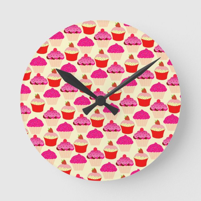 Reloj Redondo Mediano Pasteles (Anverso)