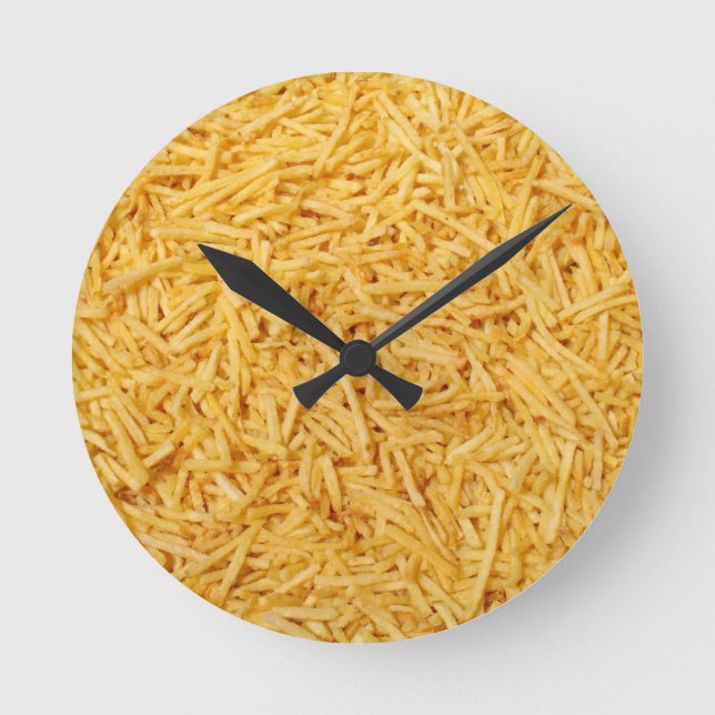 Reloj Redondo Mediano Patatas fritas (Anverso)