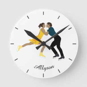Reloj Redondo Mediano Patinaje artístico