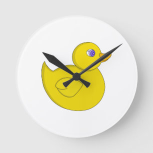 Reloj Redondo Mediano Pato de goma