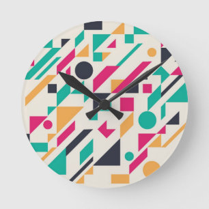 Reloj Redondo Mediano Patrón abstracto 3