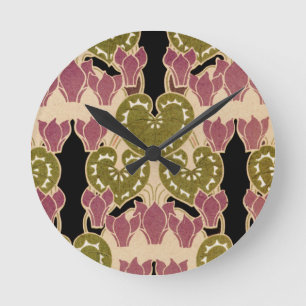 Reloj Redondo Mediano patrón Art Nouveau #4