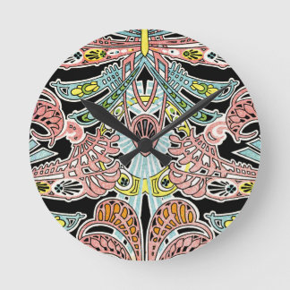 Reloj Redondo Mediano patrón Art Nouveau #8