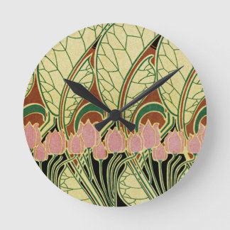 Reloj Redondo Mediano Patrón Art Nouveau n° 1